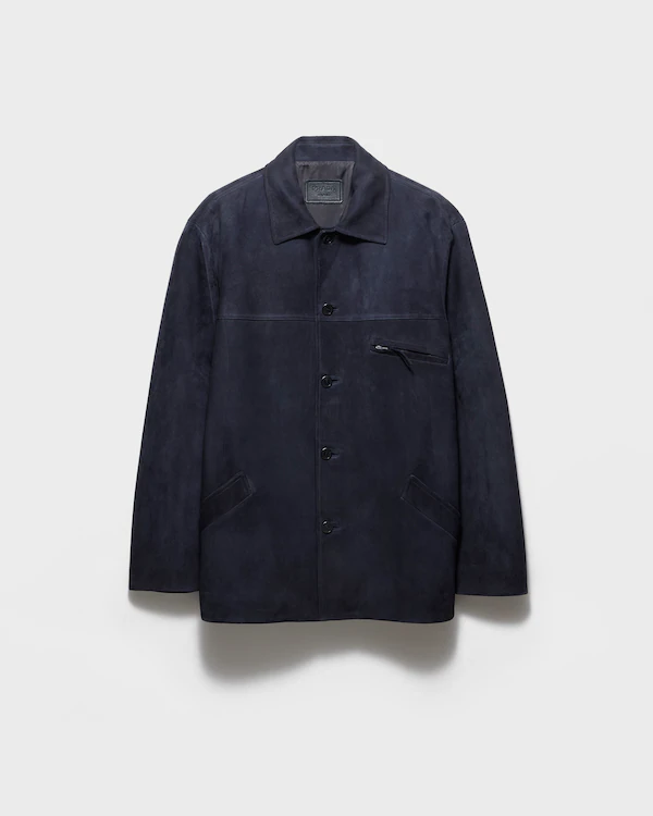 Suede caban jacket