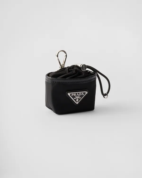 Re-Nylon mini pouch keychain charm Re-Nylon mini pouch keychain charm