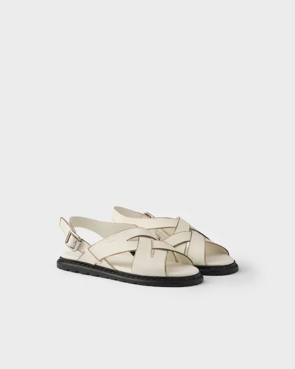 Antiqued leather sandals Antiqued leather sandals