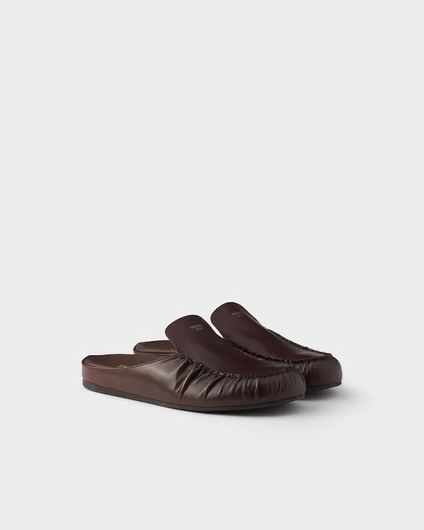 Leather mules