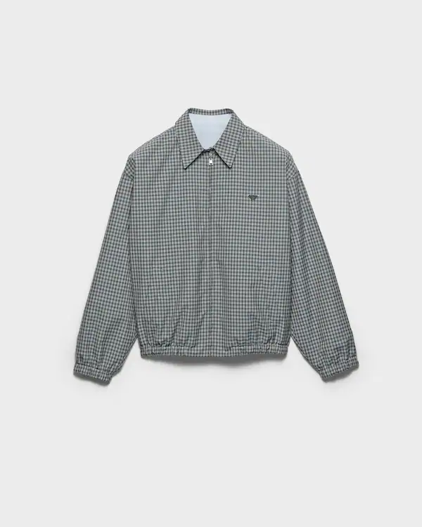 Checked poplin jacket Checked poplin jacket