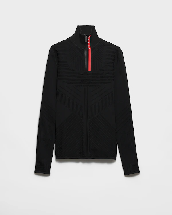 Technical knit turtleneck