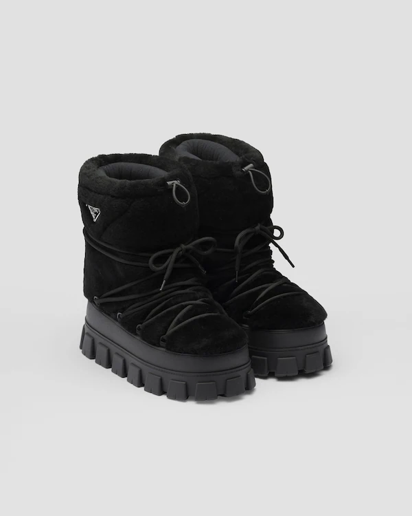 Shearling après ski booties Shearling après ski booties
