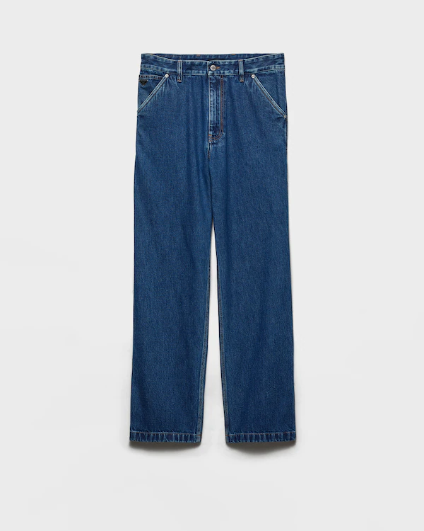 Light denim pants