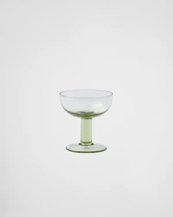 Set of two crystal champagne coupe glasses - Plinth