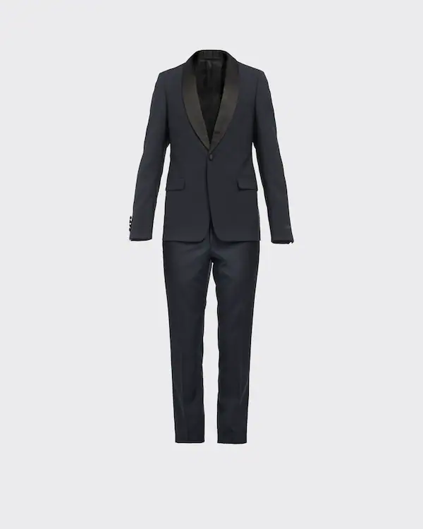Wool and mohair tuxedo