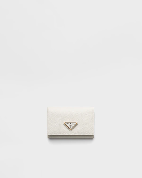 Saffiano leather card holder