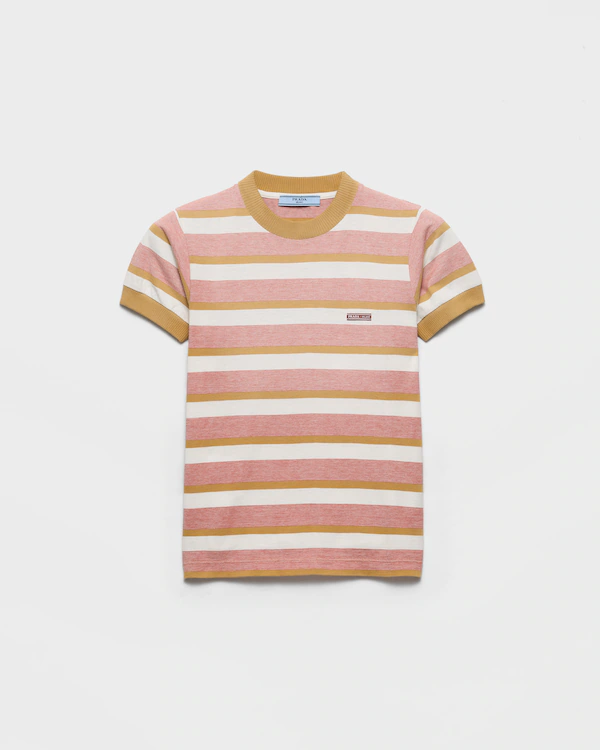 Bayadere stripe jersey T-shirt