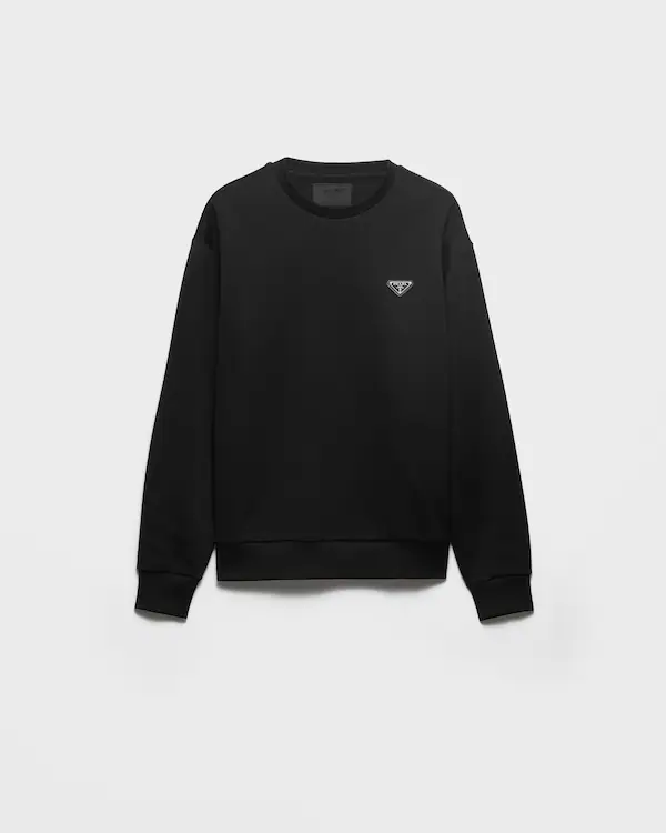 Technical cotton sweatshirt