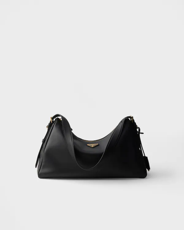 Prada Aimée large leather shoulder bag
