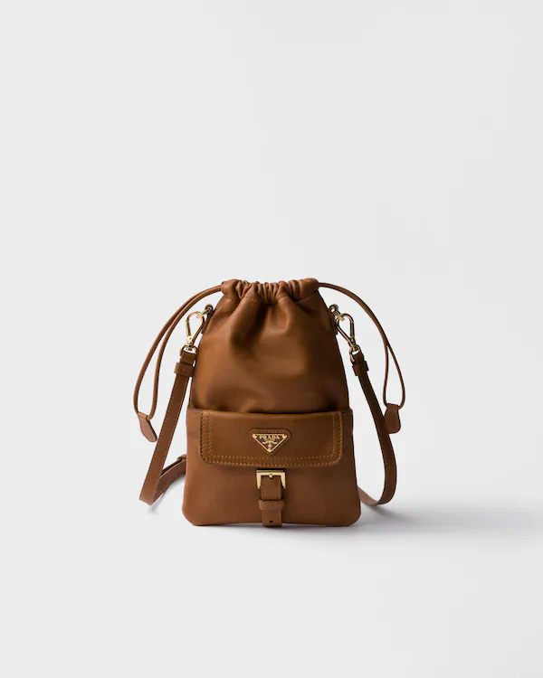 Nappa leather pouch