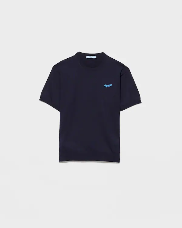Silk crew-neck sweater