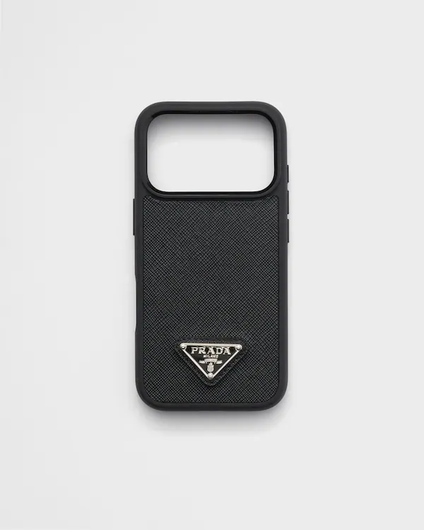 Saffiano leather case for iPhone 17 Pro