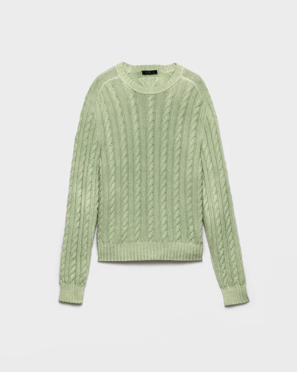 Wool and cashmere crew-neck sweater