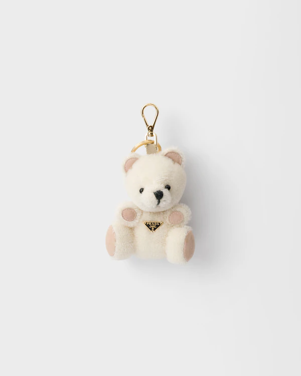 Teddy bear key ring charm with metal ring Teddy bear key ring charm with metal ring