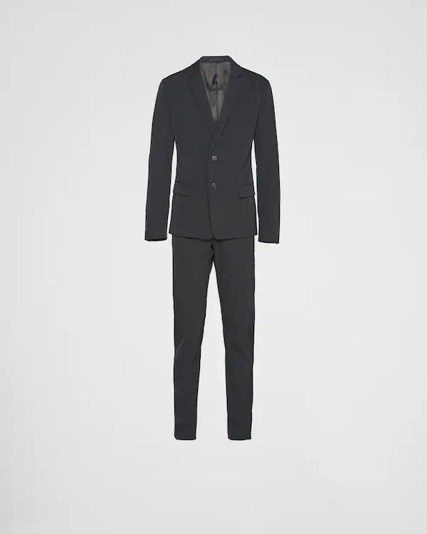 Single-breasted techno stretch suit