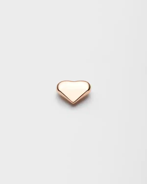 Eternal Gold Nano Heart single earring in rose gold