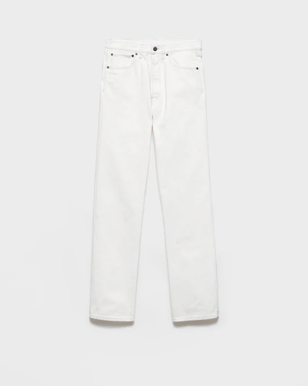 Old denim five-pocket jeans