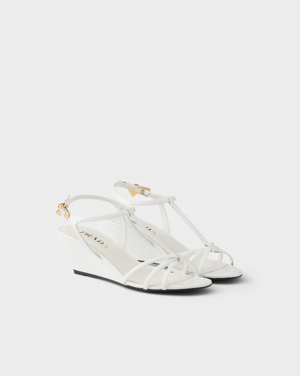 Patent leather sandals