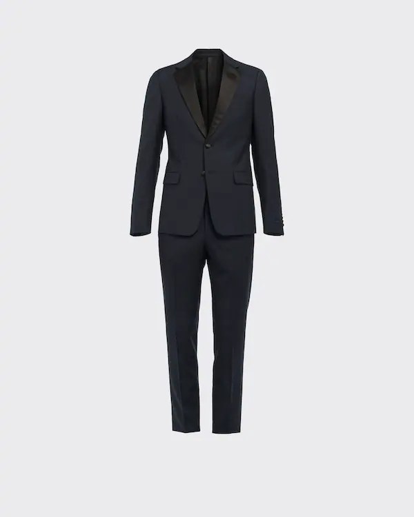 Singled-breasted two-button wool mohair tuxedo Singled-breasted two-button wool mohair tuxedo