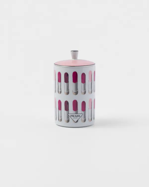 Porcelain scented candle - Lipstick Style
