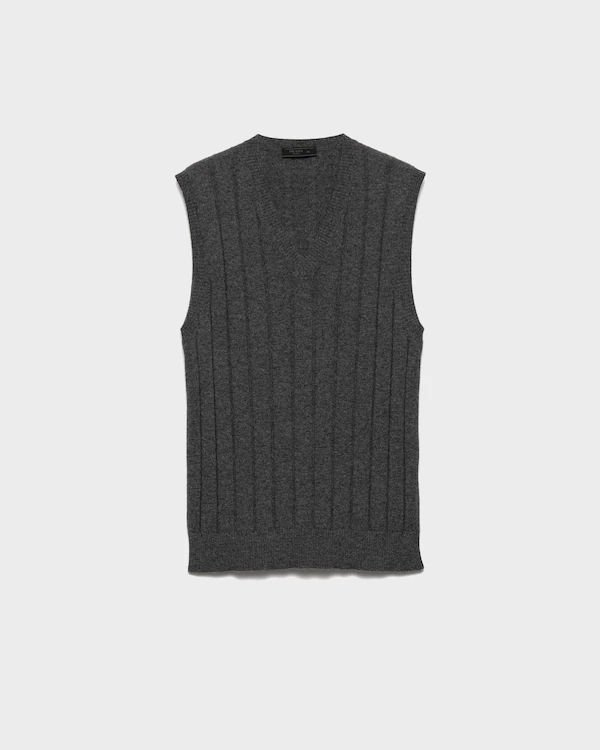 Cashmere V-neck vest Cashmere V-neck vest