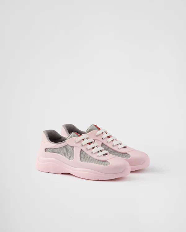 Prada America's Cup Soft rubber and bike fabric sneakers