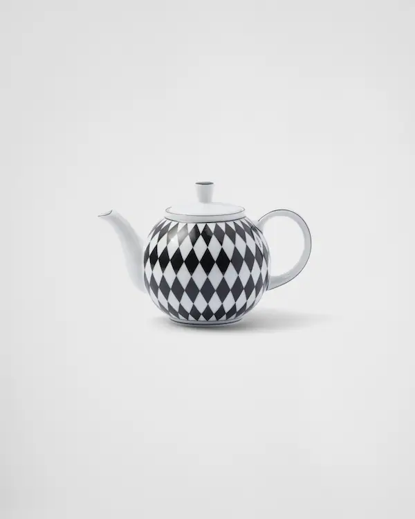 Porcelain teapot - Checkerboard