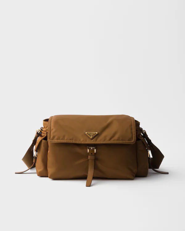 Prada Explore large Re-Nylon shoulder bag with flap