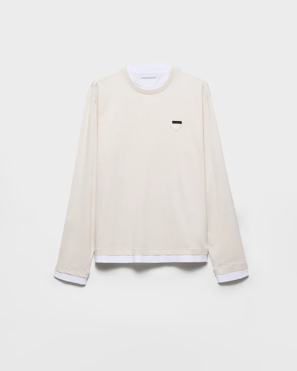 Long-sleeved cotton T-shirt