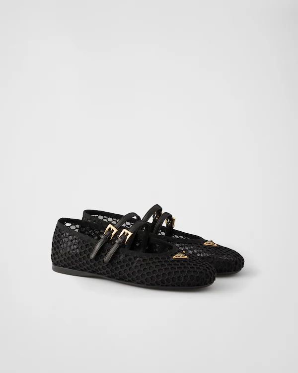 Mesh fabric ballerinas Mesh fabric ballerinas