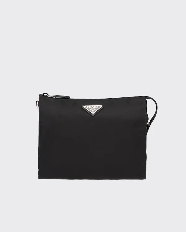 Re-Nylon and Saffiano leather necessaire