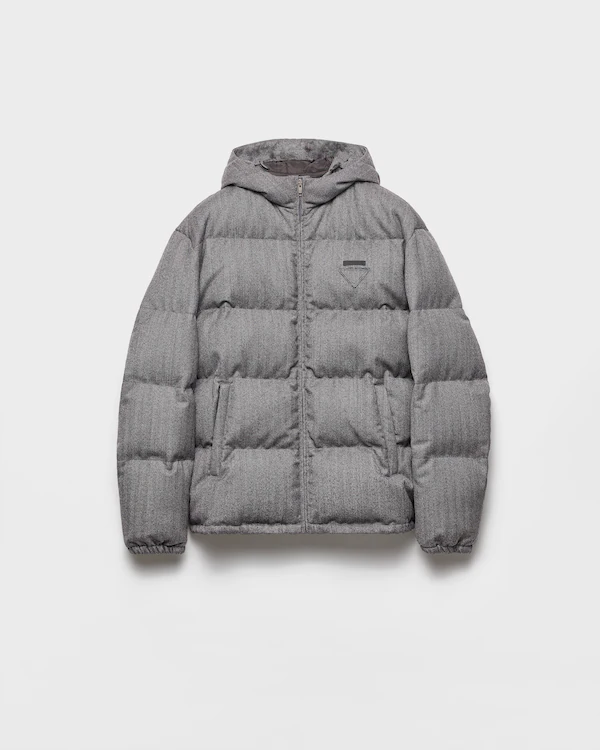 Medium-weight wool down jacket Medium-weight wool down jacket