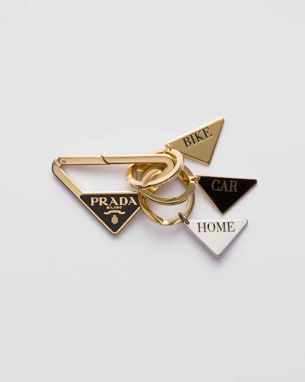 Metal triangle keychain