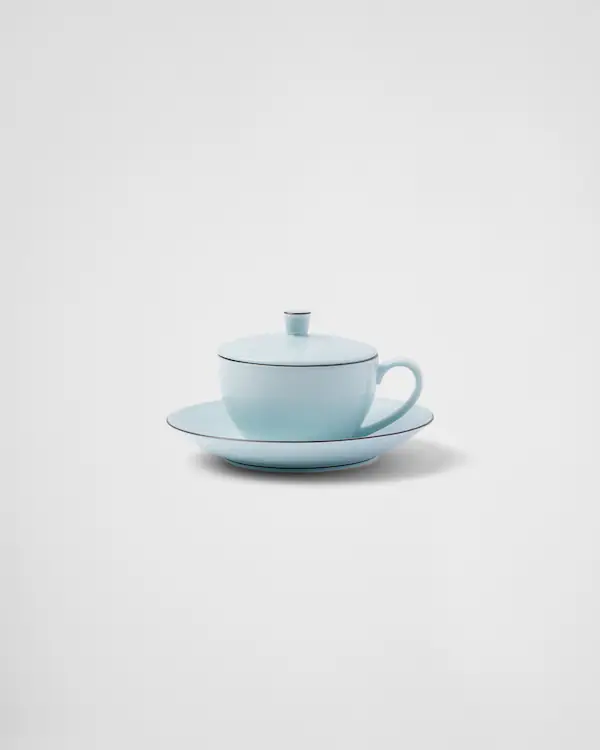 Porcelain cappuccino cup - Celadon