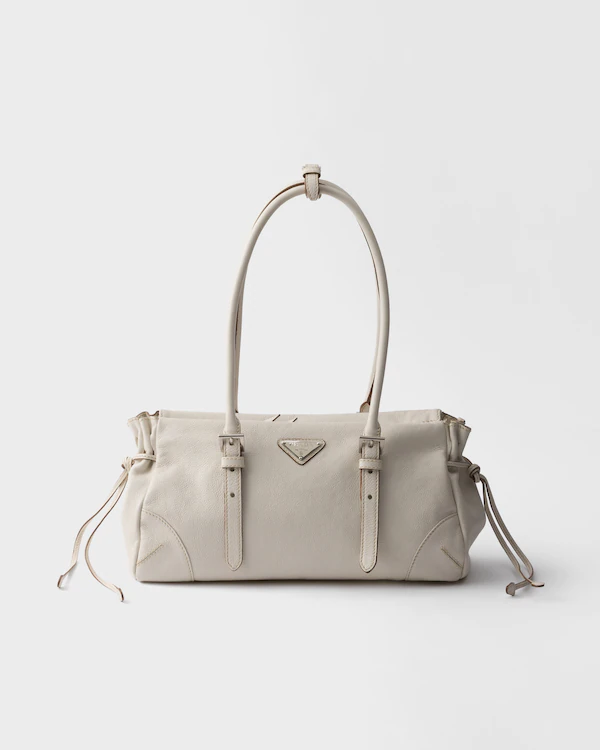 Prada Bonnie medium antiqued leather tote bag