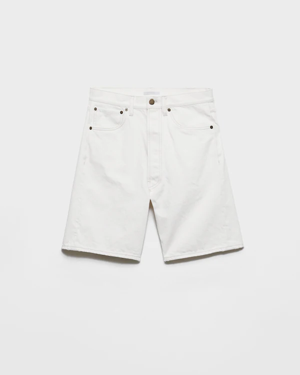 Old denim Bermudas Old denim Bermudas