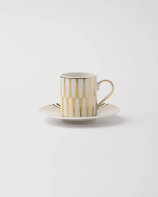 Porcelain coffee cup – Stripes Porcelain coffee cup - Stripes