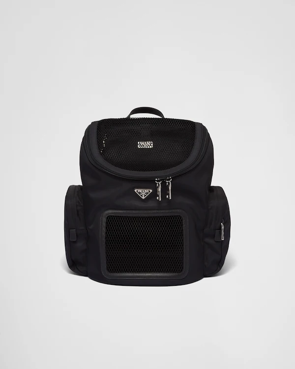 Re-Nylon and Saffiano leather pet bag