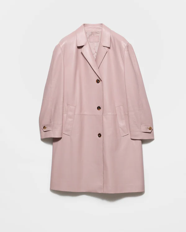 Nappa leather coat