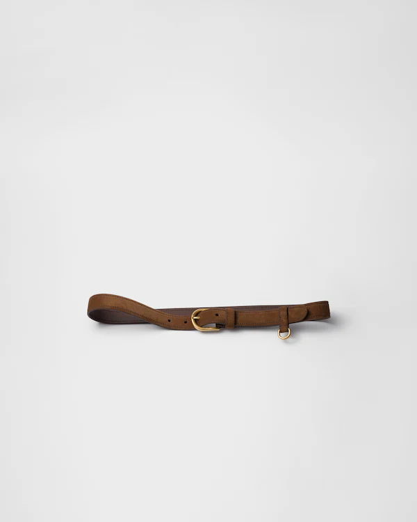 Suede belt
