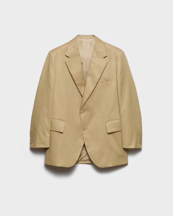 Single-breasted cotton jacket