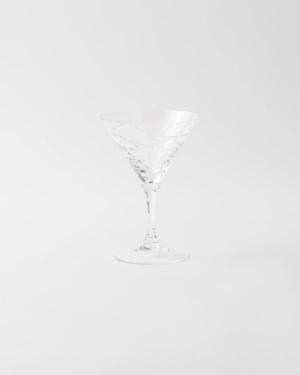 Crystal martini glass - Triangles