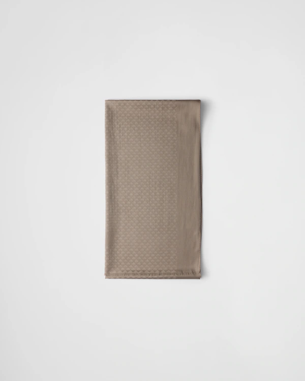 Wool and silk scarf