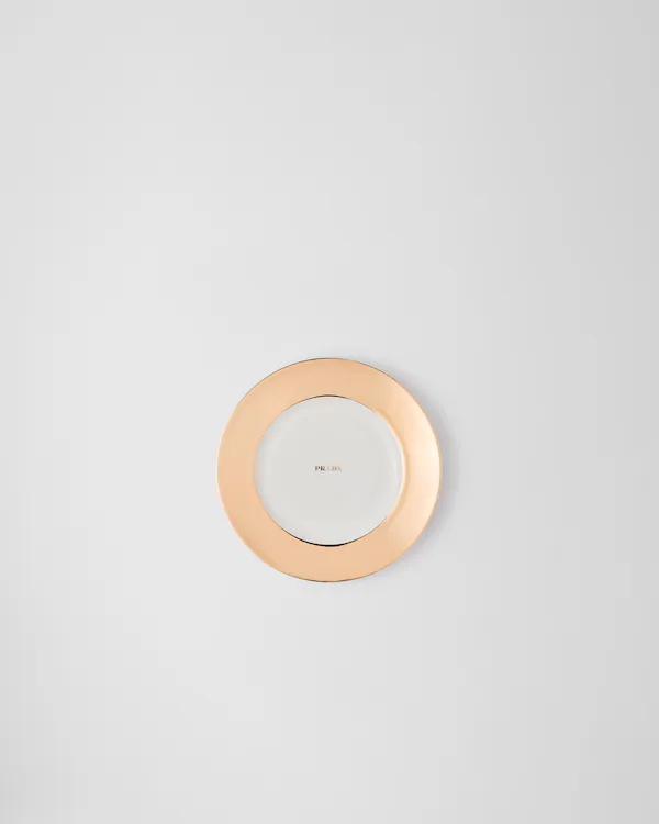 Porcelain dinner plate - Solid Gold