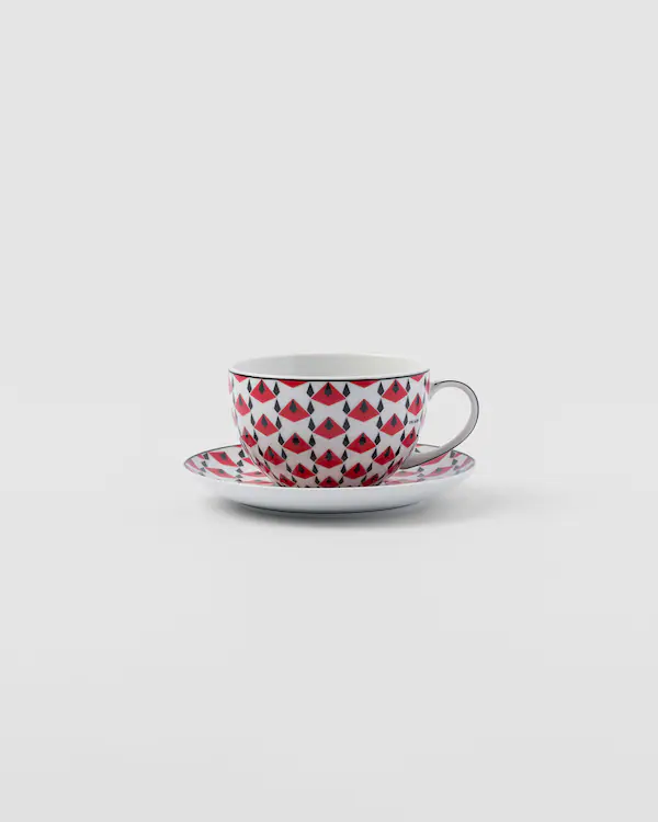 Set of two porcelain tea cups – Vienna Red Set of two porcelain tea cups - Vienna Red