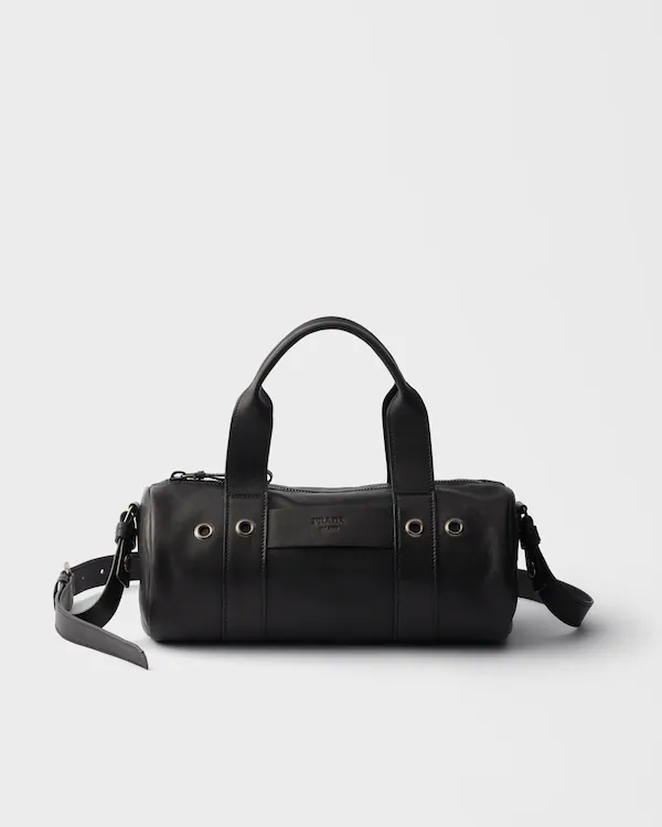 Prada Route large leather top-handle bag
