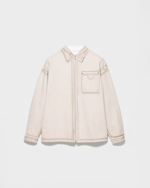 Bull denim zipper shirt