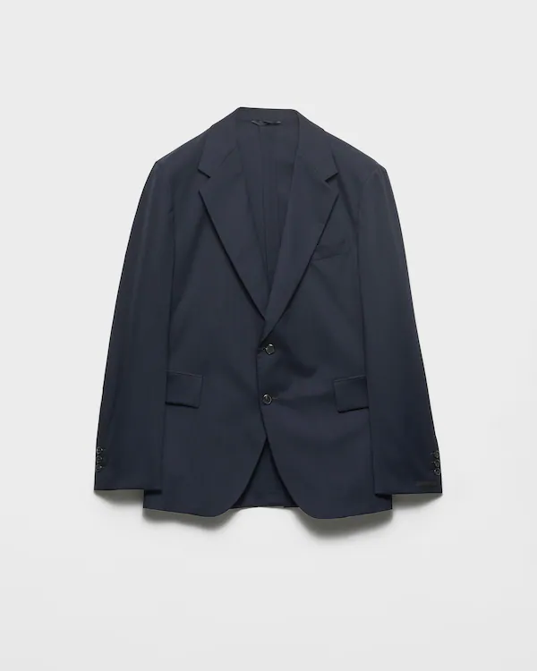Single-breasted cashmere jacket