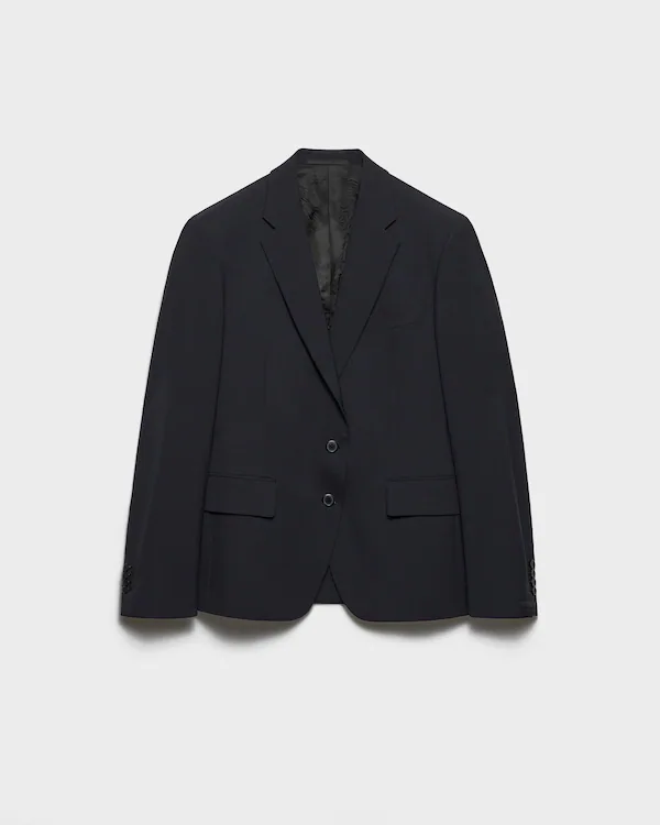 Single-breasted wool jacket Single-breasted wool jacket
